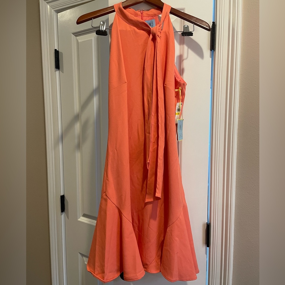 CeCe Coral Dress Medium Sleeveless Halter